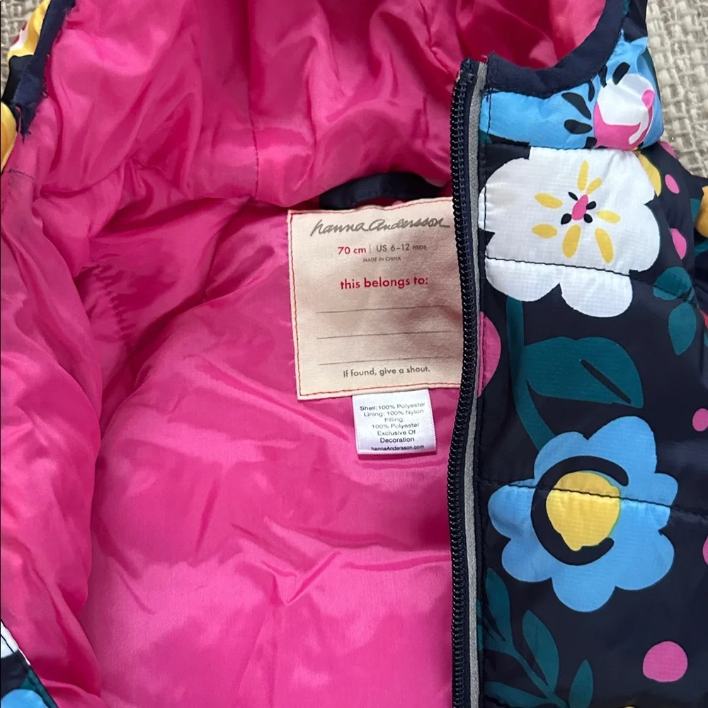 Hanna Andersson 70 or 6-12 months bunting snow suit - Picture 2 of 4